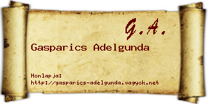 Gasparics Adelgunda névjegykártya